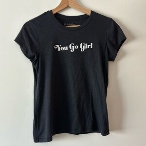 Abercrombie & Fitch Black You Go Girl Tee
